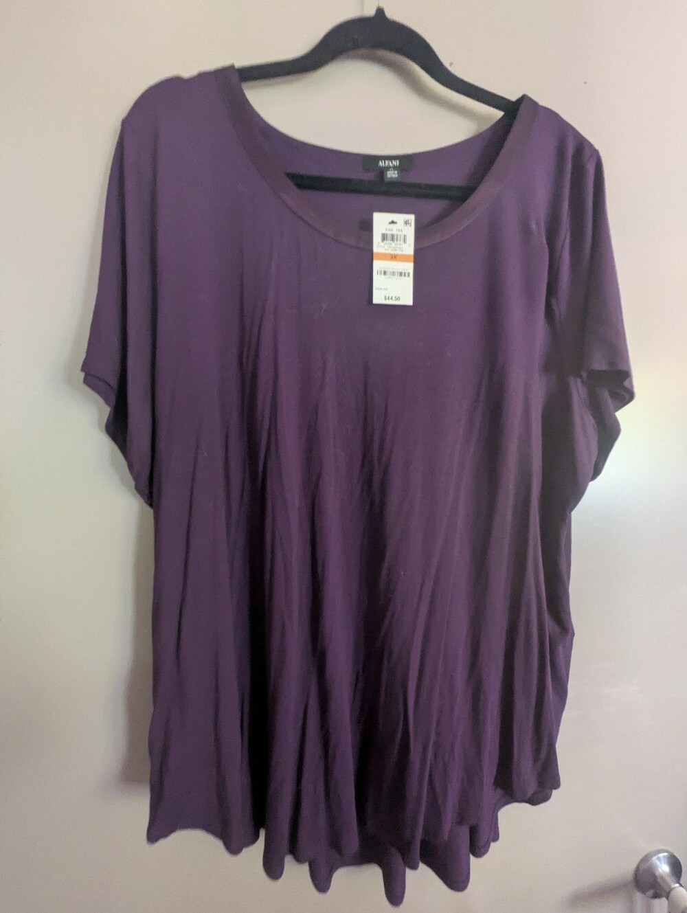 NWT Alfani Plus Size Purple Top